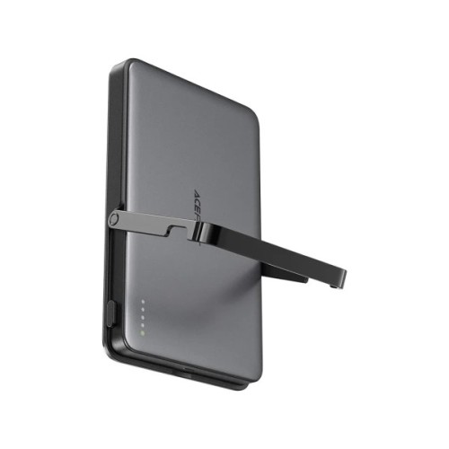 Батарея універсальна Acefast Magnetic Wireless 5000mAh, 18W, PD, QC/3.0, with holder M16, Black (6974316283997)