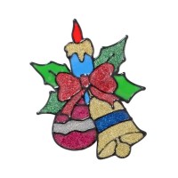 Новорічні наклейки Chomik 18x25см, Дзвінок з кулькою (5900779851894_2)