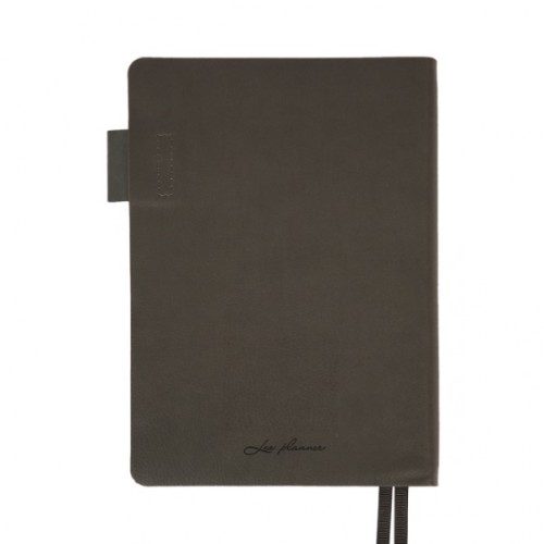 Тижневик Leo planner А5 датований 2026 "Binario", м'який, графіт, 368 сторінок (252640)