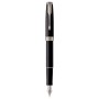 Ручка пір'яна Parker SONNET 17 Black Lacquer CT  FP F (86 115)