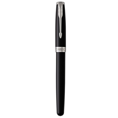 Ручка пір'яна Parker SONNET 17 Black Lacquer CT  FP F (86 115)