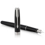 Ручка пір'яна Parker SONNET 17 Black Lacquer CT  FP F (86 115)
