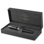 Ручка пір'яна Parker SONNET 17 Black Lacquer CT  FP F (86 115)