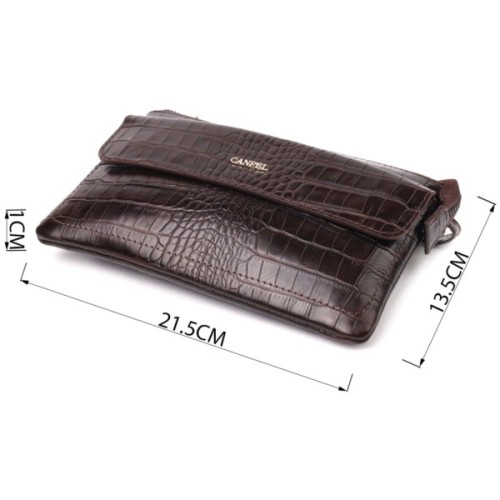 Сумка Canpellini З натуральної шкіри Коричнева (21547)