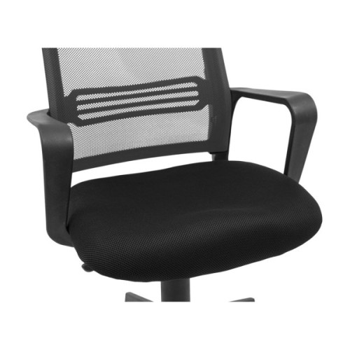 Офісне крісло Richman Джина Пластик Піастра Сітка чорна + сіра (ADD0003118)