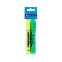 Маркер Centropen Fax 8852 жовтий+зелений 2 шт. (полібег) (8852/04_05/2/P)