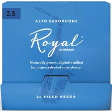 Тростина для саксофона D'Addario Royal - Alto Sax #2.5 - 25 Pack (RJB0125-B25)