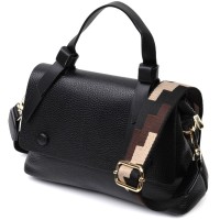 Сумка Vintage З натуральної шкіри Чорна (22336)