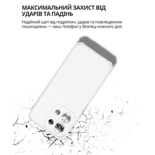 Чохол до мобільного телефона BeCover Anti-Shock Poco C85 4G Clear (714700)