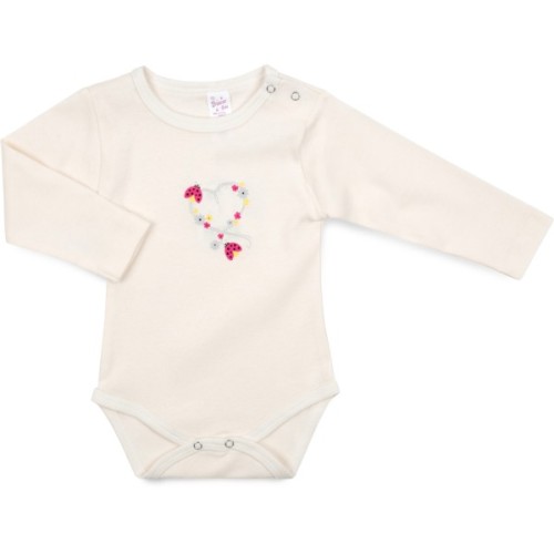 Боді дитяче Breeze з сердечком (1027-80G-cream)