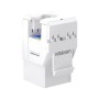 Модуль Keystone RJ45 UTP cat.6 NW186 Unshielded Module 180° White Ugreen (30844)