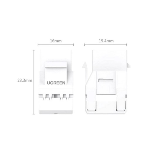 Модуль Keystone RJ45 UTP cat.6 NW186 Unshielded Module 180° White Ugreen (30844)