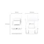 Модуль Keystone RJ45 UTP cat.6 NW186 Unshielded Module 180° White Ugreen (30844)