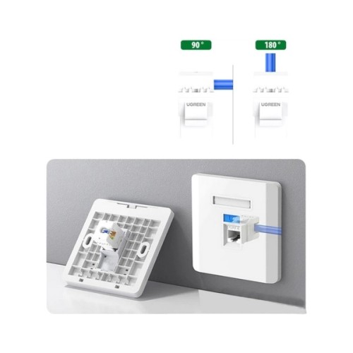 Модуль Keystone RJ45 UTP cat.6 NW186 Unshielded Module 180° White Ugreen (30844)