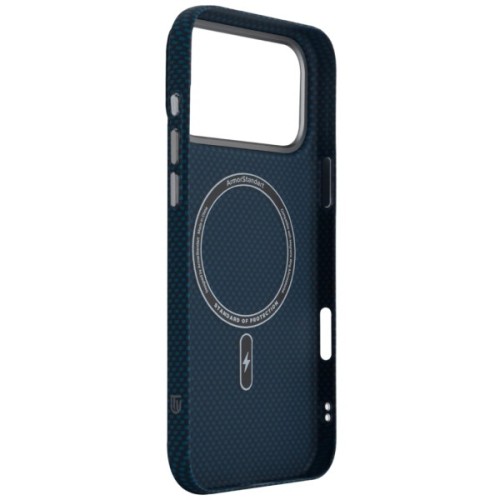 Чохол до мобільного телефона Armorstandart LikeCarbon2 MagCase Apple iPhone 17 Pro Max Kevlar Dark Blue (ARM88553)