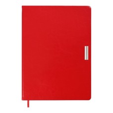 Тижневик Buromax недатований SALERNO, L2U, A4, червоний, штуч.шкіра, 336 сторінок (BM.2099-05)