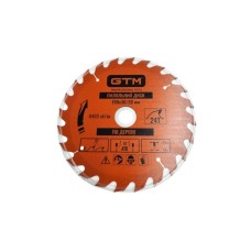 Диск пильний GTM 190×30мм, 24 зуби, по дереву (SBW-19024)