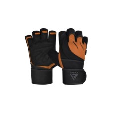 Рукавички для фітнесу RDX Micro Tan/Black Plus L (WGM-L4TN-L+) Рукавички для фітнесу RDX Micro Tan/Black Plus L (WGM-L4TN-L+)