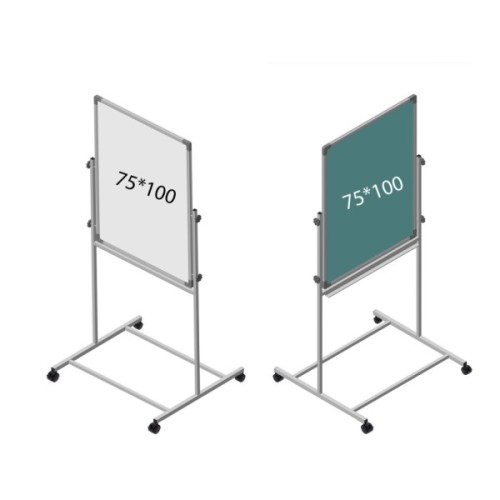 Фліпчарт Sector 75х100см, двосторонній магнітний, крейдяно-маркерний (KM-07510)