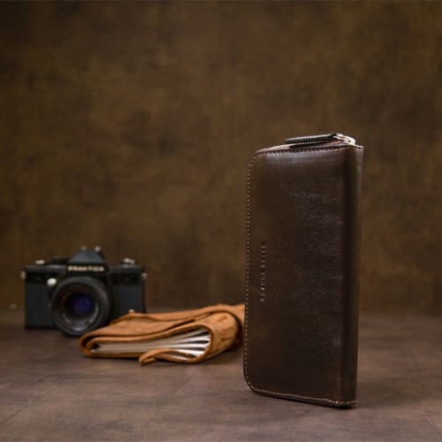 Гаманець Grande Pelle Коричневий (11466)