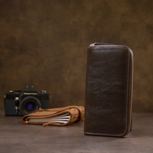 Гаманець Grande Pelle Коричневий (11466)