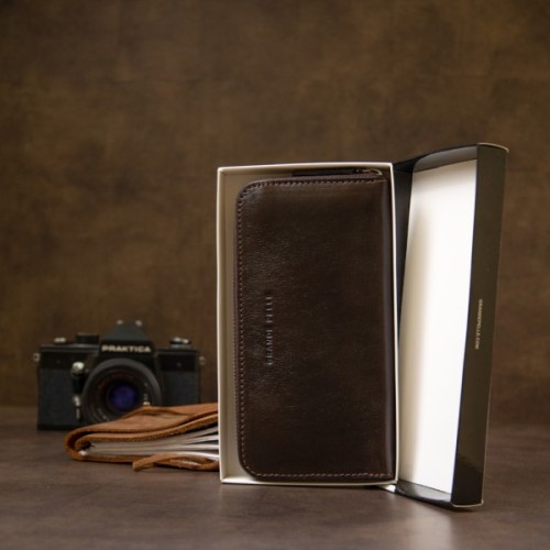 Гаманець Grande Pelle Коричневий (11466)