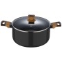Каструля Bergner Earth black, з кришкою 24 см, 4.3 л (BG-32036-BK)