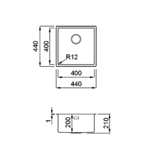 Мийка кухонна Elleci ESPRIT 400
