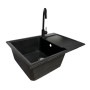 Мийка кухонна Adamant Horizon Medium чорний + змішувач (4824296104403)