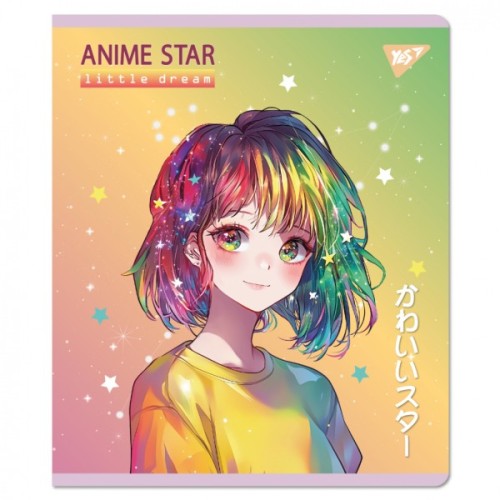 Зошит Yes Anime star 12 аркушів лінія (767504)