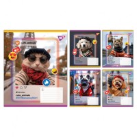 Зошит Yes Cute animals А5 18 аркушів лінія (767728)