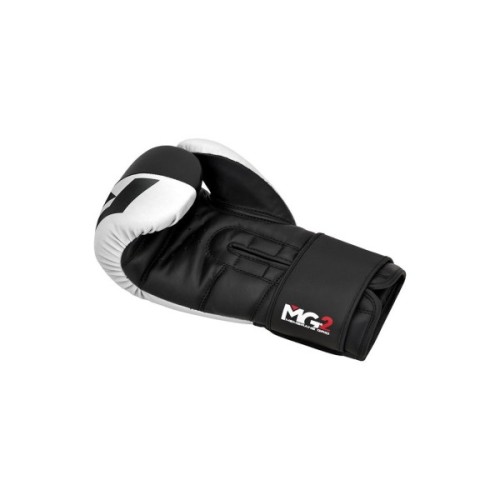 Боксерські рукавички RDX F4 Boxing Sparring Gloves Hook & Loop White/Black 12 унцій (BGR-F4B-12OZ)