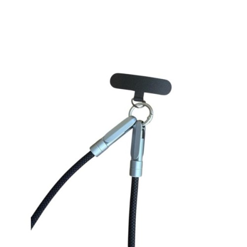 Дата кабель USB-C to USB-C 1.2m PD3.1 100W braided black XoKo (XK-SC-HLD-200-BK)