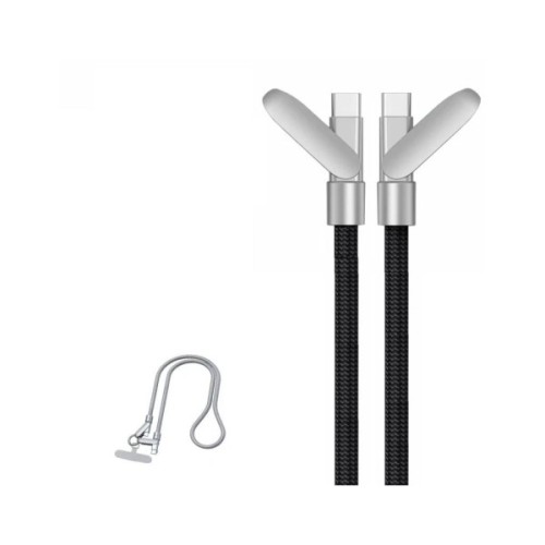 Дата кабель USB-C to USB-C 1.2m PD3.1 100W braided black XoKo (XK-SC-HLD-200-BK)