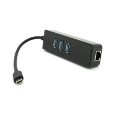 Концентратор Voltronic USB-C to 3xUSB 3.0 + RJ45 1000Mbps black (YT-TCA3H3+Et-W)