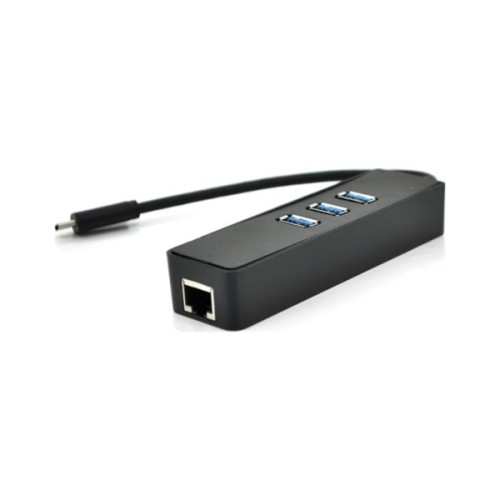 Концентратор Voltronic USB-C to 3xUSB 3.0 + RJ45 1000Mbps black (YT-TCA3H3+Et-W)