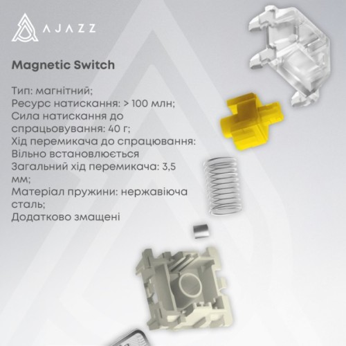 Клавіатура Ajazz AK680 MAX Magnetic Switch RGB USB Black (AK680-M-BGY-AW)