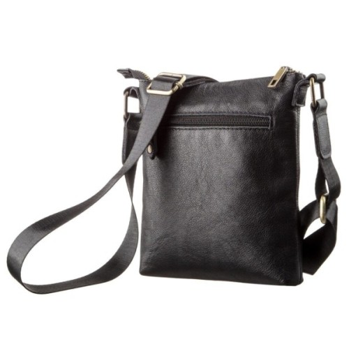 Сумка Shvigel Чоловіча шкіряна Чорна (19115)