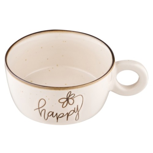 Бульйонниця Ardesto Happy, 550мл, кераміка, ромашка (AR3083)