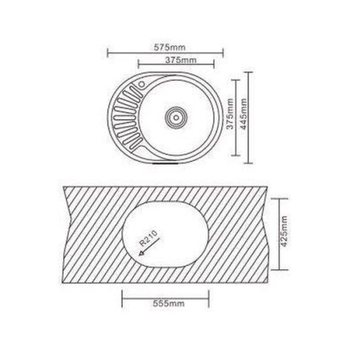 Мийка кухонна Interline EVA sateen