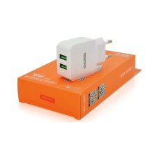Зарядний пристрій KAKUSIGA 2xUSB 2.4A 12W white (KSC-408-OUQI)
