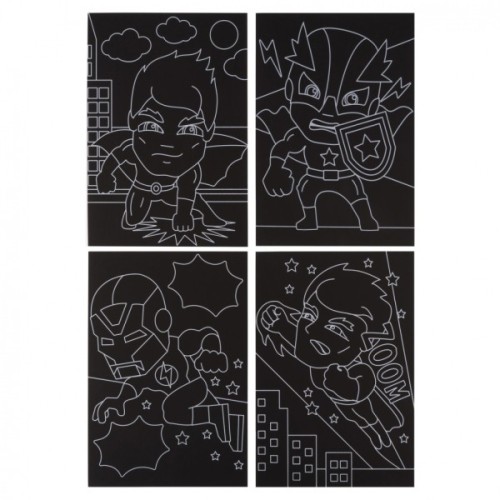 Набір для творчості 1 вересня Супергерої Скретч-арт (954579)