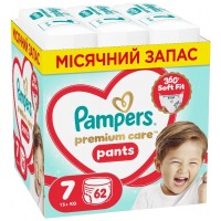 Підгузки Pampers Premium Care Pants Розмір 7 (15+ кг) 62 шт (8006530320245)