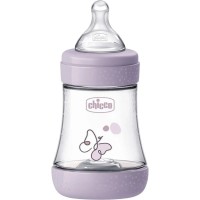 Пляшечка для годування Chicco Perfect 5 із силіконовою соскою 0+ місяців 150 мл Рожева (20211.12.40)