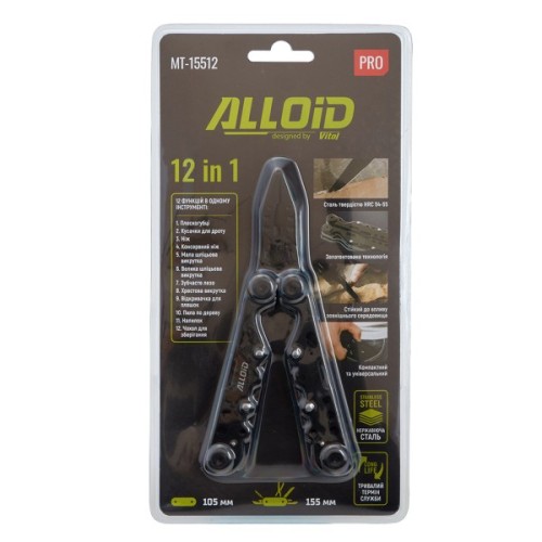 Мультитул Alloid Pro, 12 в 1 (MT-15512)