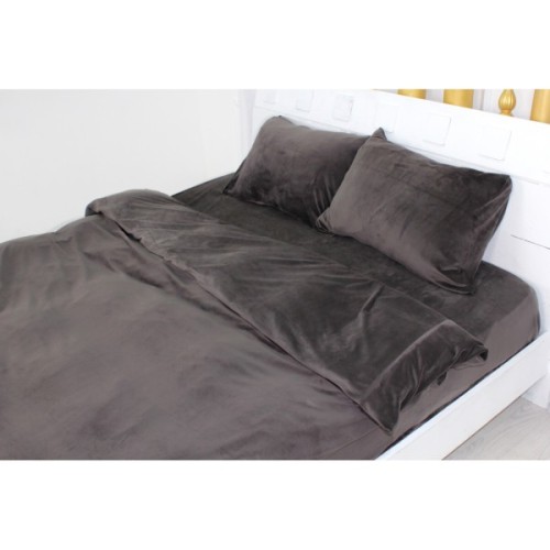 Постільна білизна MirSon Велюр Winter Frost 28-0003 Brown Velvet Односпальний (2200003993547)