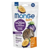 Ласощі для котів Monge Gift Cat Hairball лосось зі сливою 50 г (8009470085137)