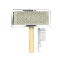 Гребінець для тварин Trixie для догляду за шерстю і підшерстям у собак 14х11.5 см (4011905023564)