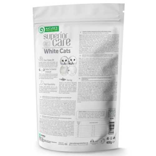 Сухий корм для кішок Nature's Protection Superior Care White Cats Grain Free Herring 400 г (NPSC47779)