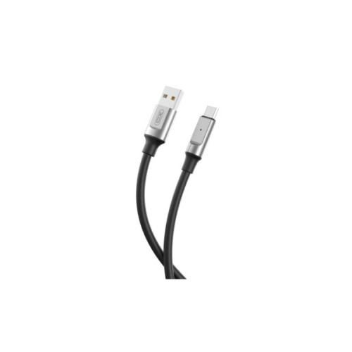 Дата кабель USB 2.0 AM to Micro 5P 1.0m 6A silicone black XO (NB251_M_Black)